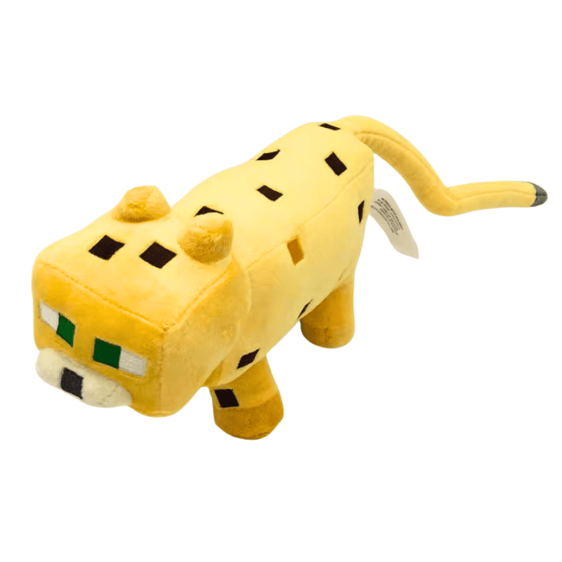 Minecraft Cat Plush Toy – 8" Soft Stuffed Doll Inspired by Cheetah Character