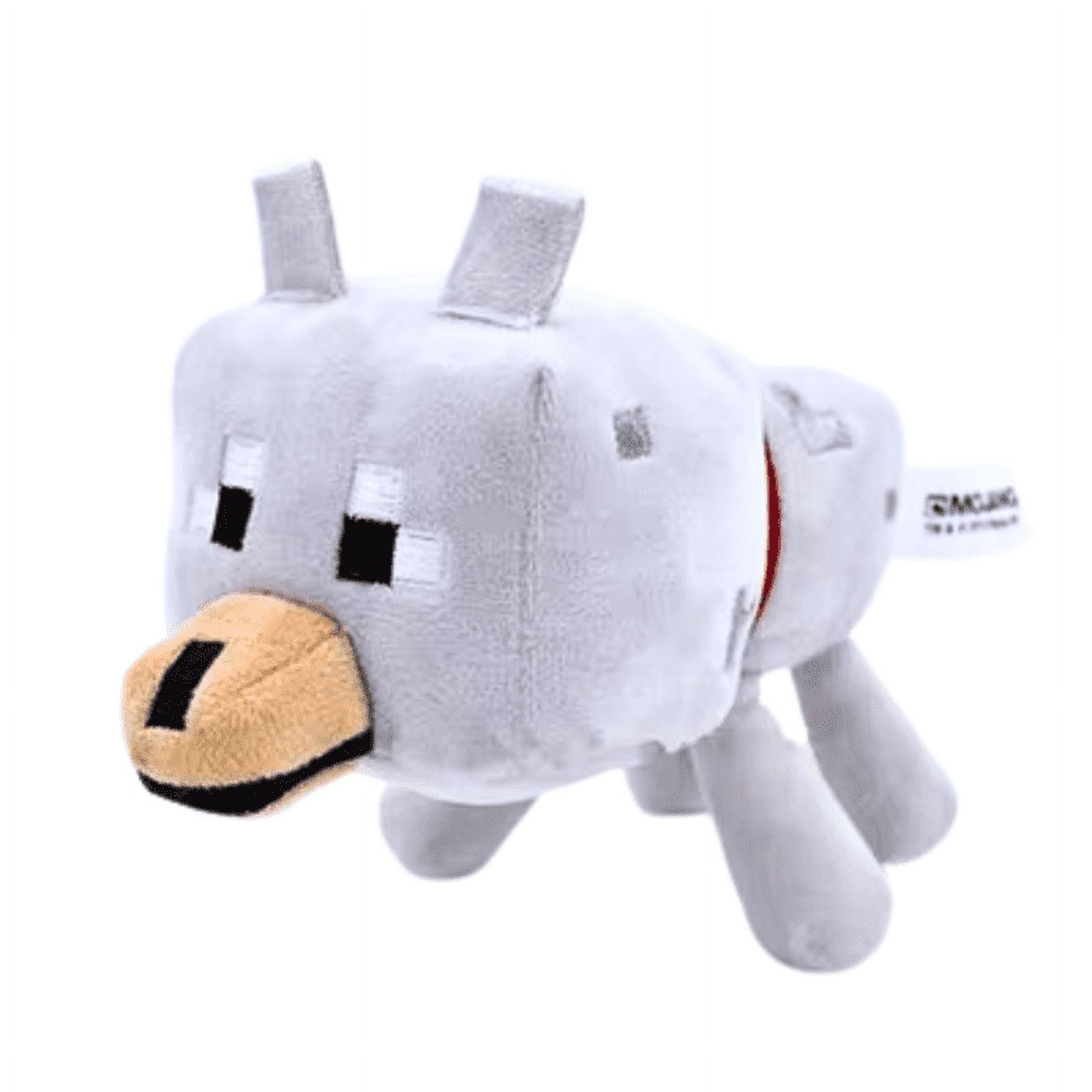 Minecraft Zombie Dennis Cat Plush Toy – 8" Grey Dog-Inspired Soft Stuffed Doll