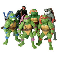 Teenage Mutant Ninja Turtles Action Figures – 6-Piece TMNT Toy Collection Set (4.7")