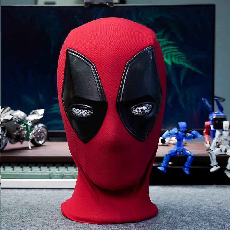 Deadpool 3 Helmet Mask – Remote Control Cosplay Headwear with LED Light-Up Eyes (Boxed Collectible)