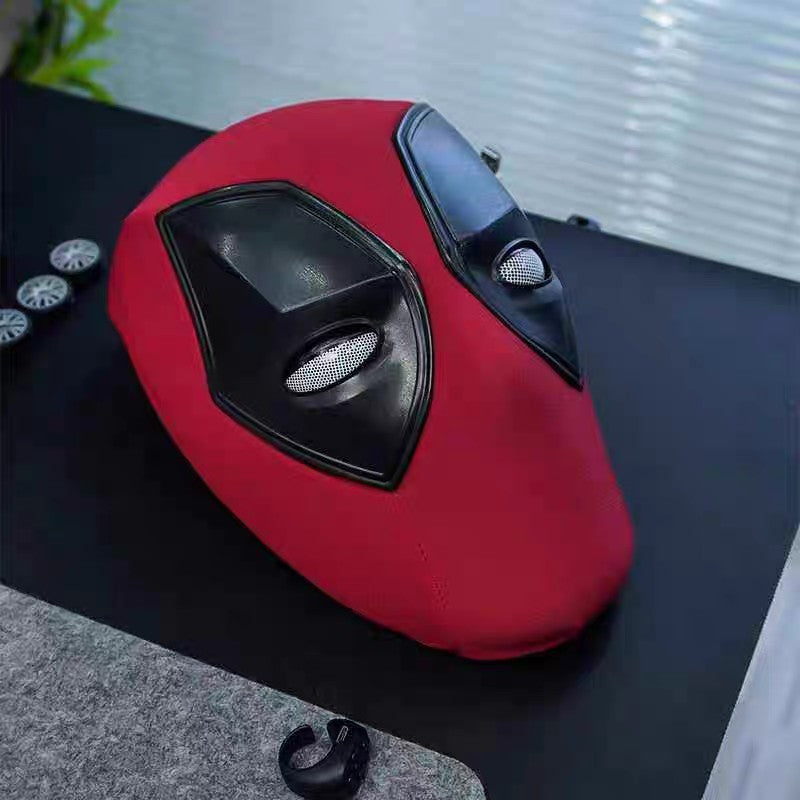 Deadpool 3 Helmet Mask – Remote Control Cosplay Headwear with LED Light-Up Eyes (Boxed Collectible)