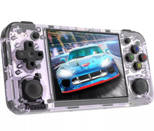 RG35XX H Handheld Game Console – 3.5" IPS HD Screen, WiFi, 64GB, 3300mAh Battery – Transparent Purple