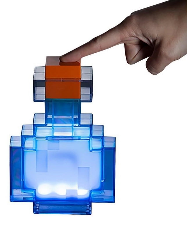 Minecraft Potion Bottle LED Desk Lamp – 7" Color-Changing Night Light