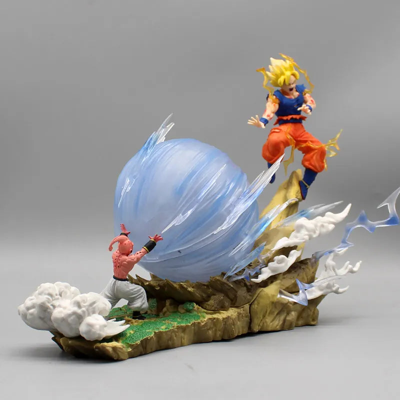 Dragon Ball Z Son Goku vs Majin Buu Statue – 9" Collectible GK Action Figure Toy