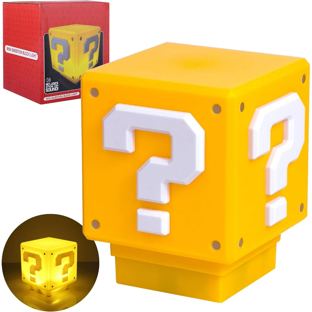 Super Mario Bros Question Block Night Light – LED Lamp Inspired by Nintendo Movies & Games