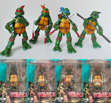 TMNT 4-Piece Action Figure Set – Ninja Turtles Toys with Color Bandannas | Collectible Teenage Mutant Ninja Turtles Figures for Kids & Fans