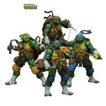 Teenage Mutant Ninja Turtles 4-Pack – 1:18 Scale Action Figures with Weapons | Collectible TMNT Toys for Kids & Fans