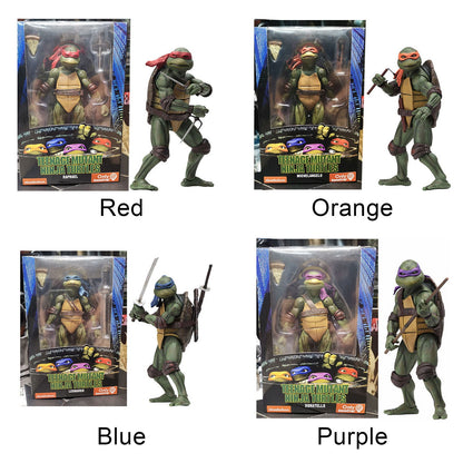 Teenage Mutant Ninja Turtles Action Figures – TMNT 1990 Movie Collectible Toy Set (All 4 Turtles)