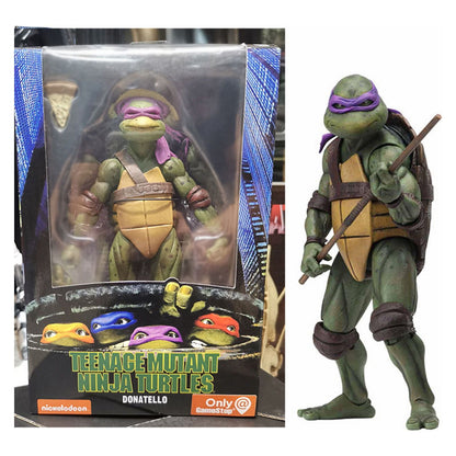 Teenage Mutant Ninja Turtles Action Figures – TMNT 1990 Movie Collectible Toy Set (All 4 Turtles)