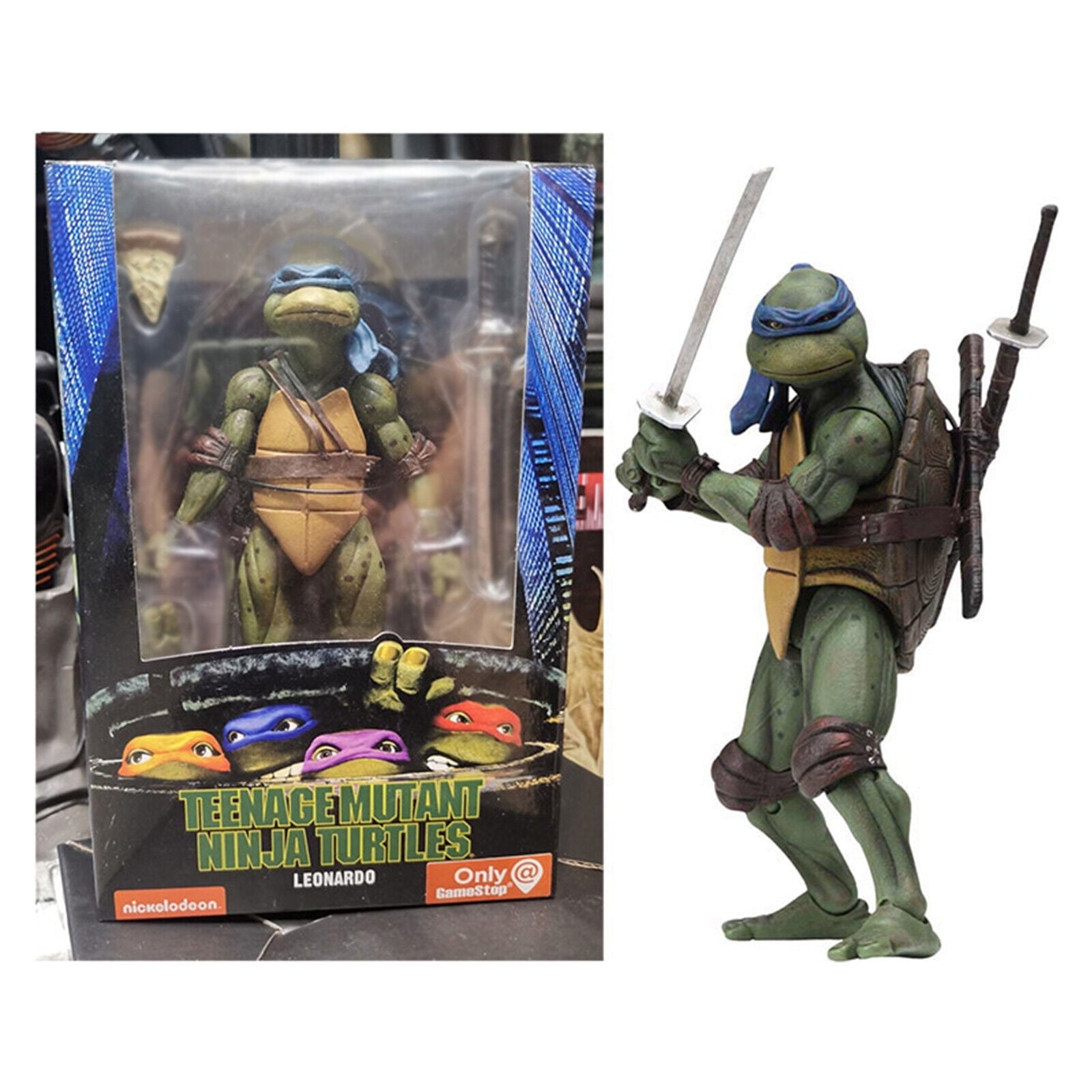 Teenage Mutant Ninja Turtles Action Figures – TMNT 1990 Movie Collectible Toy Set (All 4 Turtles)