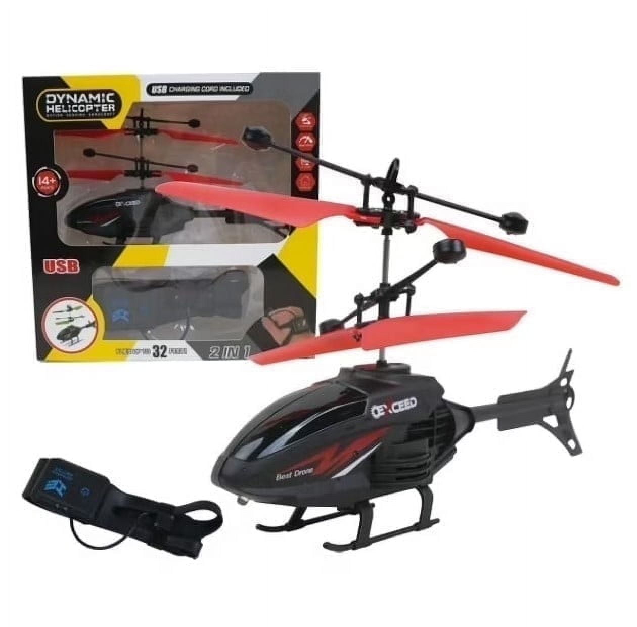 RC Helicopter with Watch Remote – Easy-to-Fly 5.7" Aircraft Toy for Kids & Beginners