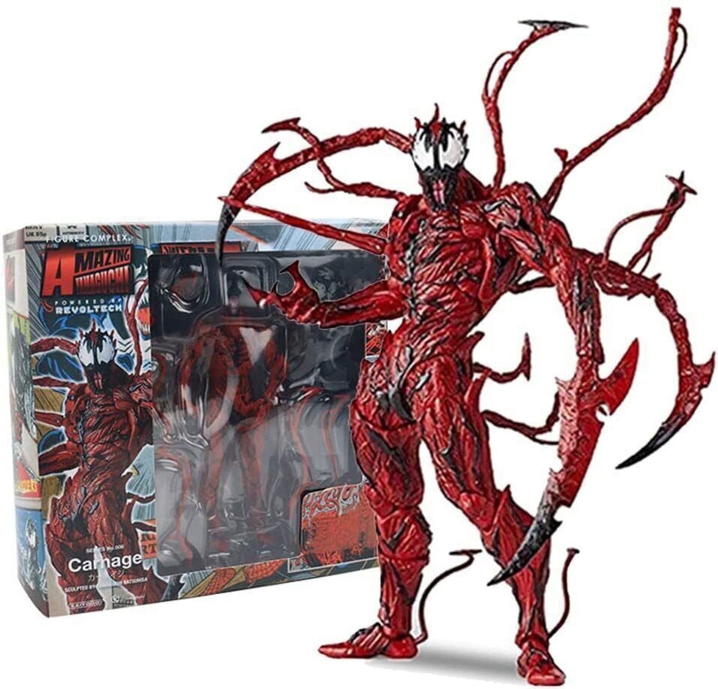Venom Carnage Action Figure – Collectible PVC Toy with Movable Joints for Kids & Fans