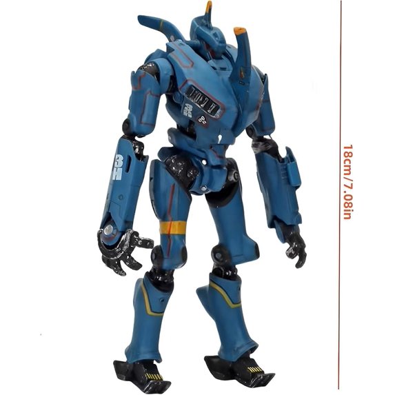 Pacific Rim Romeo Blue Jaeger Action Figure – 7.16" PVC & ABS Collectible Mecha Model with Movable Joints