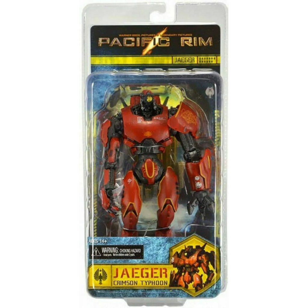 Pacific Rim Crimson Typhoon Jaeger Action Figure – 7" Red Robot Model Collectible Toy, Durable PVC for Kids & Fans