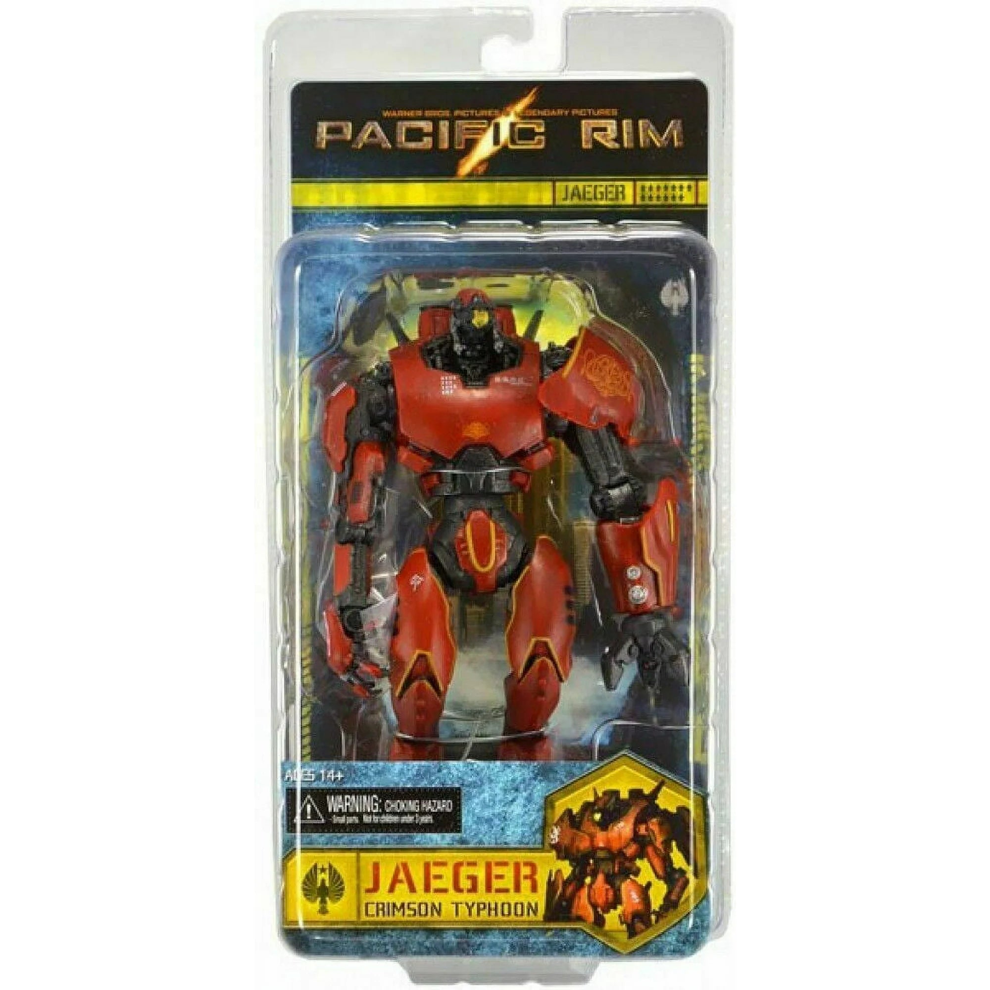 Pacific Rim Crimson Typhoon Jaeger Action Figure – 7" Red Robot Model Collectible Toy, Durable PVC for Kids & Fans