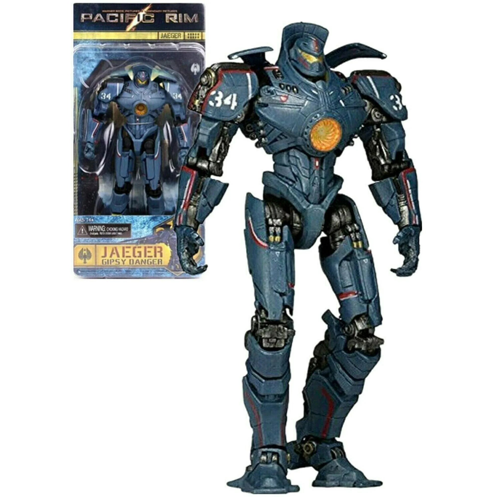 Pacific Rim Jaeger Gipsy Danger Action Figure – 7" Durable PVC Robot Model, Collectible Toy for Fans & Collectors