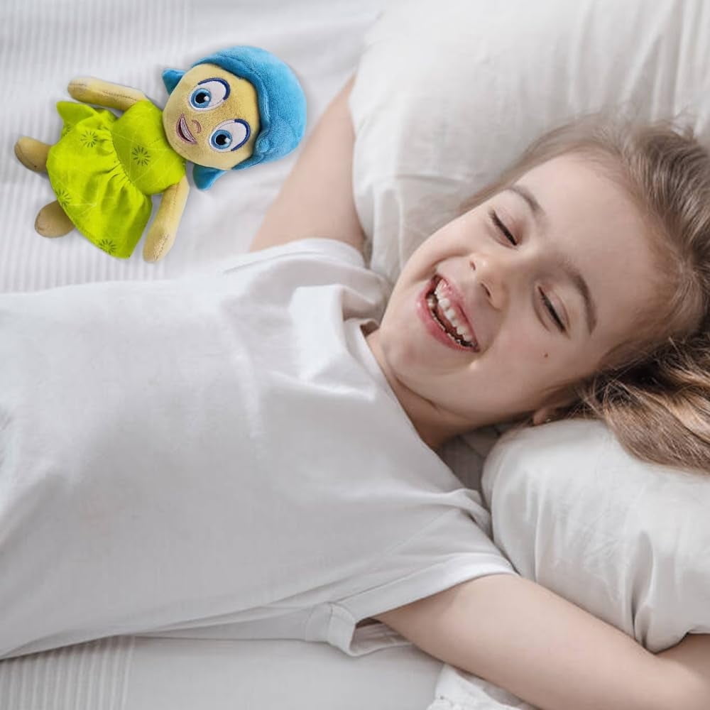 Inside Out 2 Joy Plush Toy – 8.9" Soft Stuffed Doll Pillow for Kids & Collectors