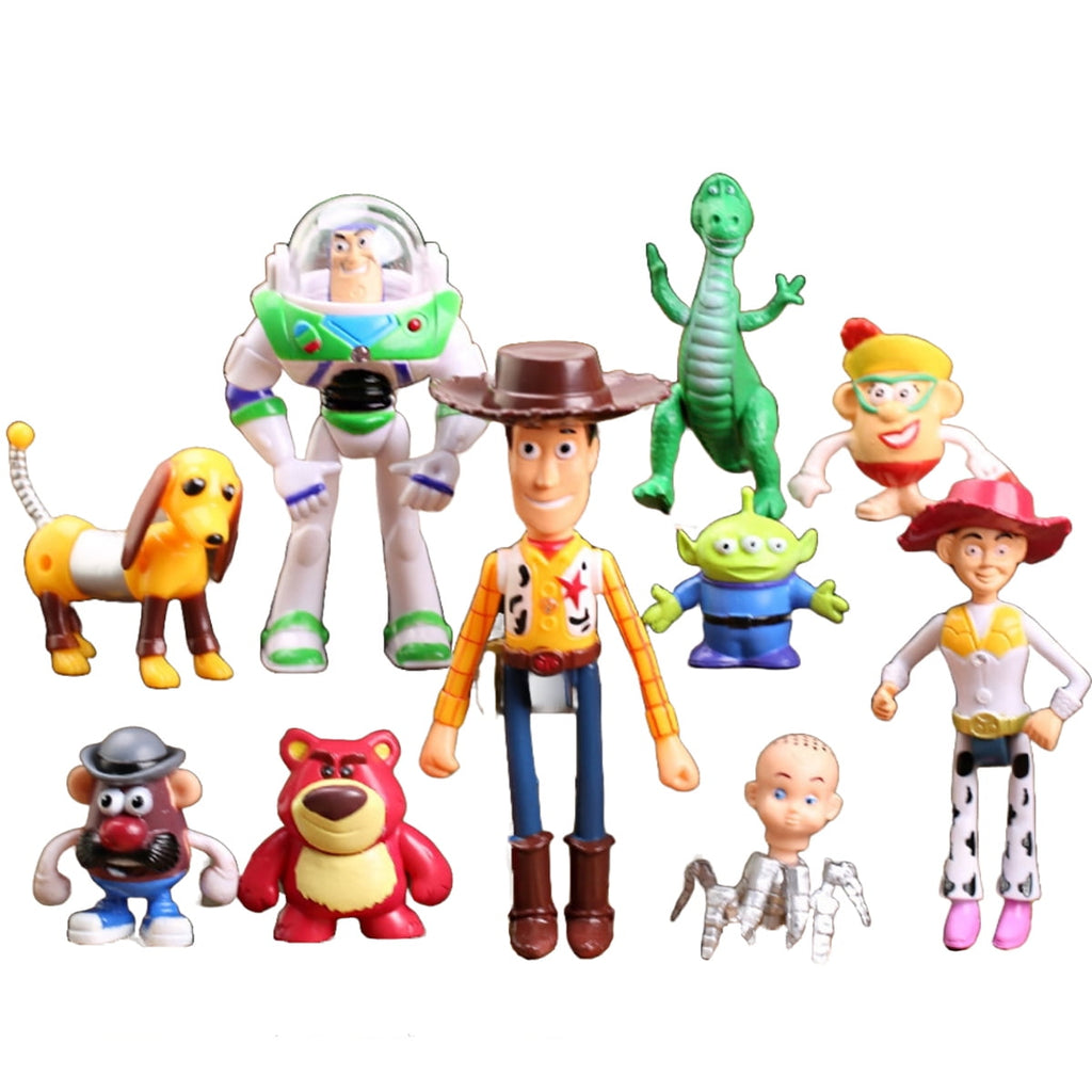 10 PCS Toy Story Action Figures – Woody, Rex & Friends Collectible Toys & Party Decorations