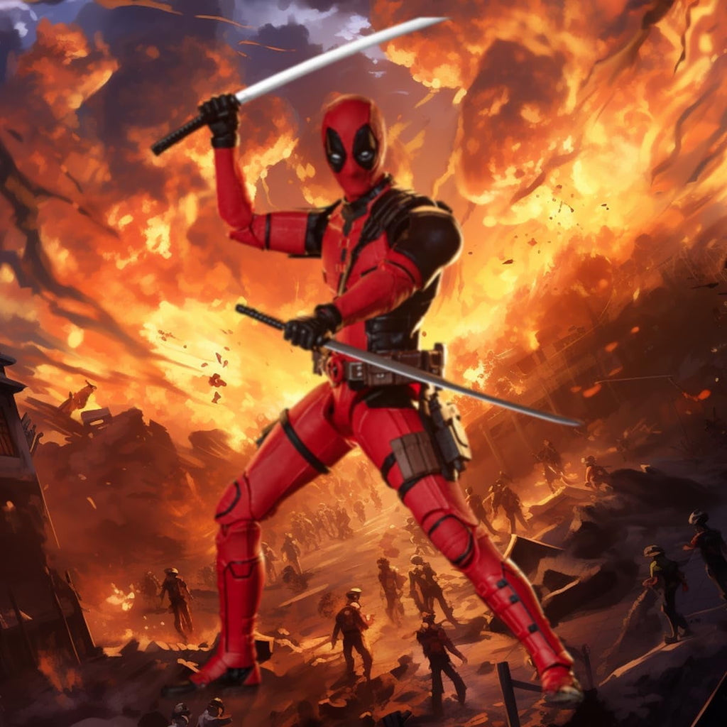 Deadpool & Wolverine Action Figures Set – Collectible Toy Models for Fans & Kids