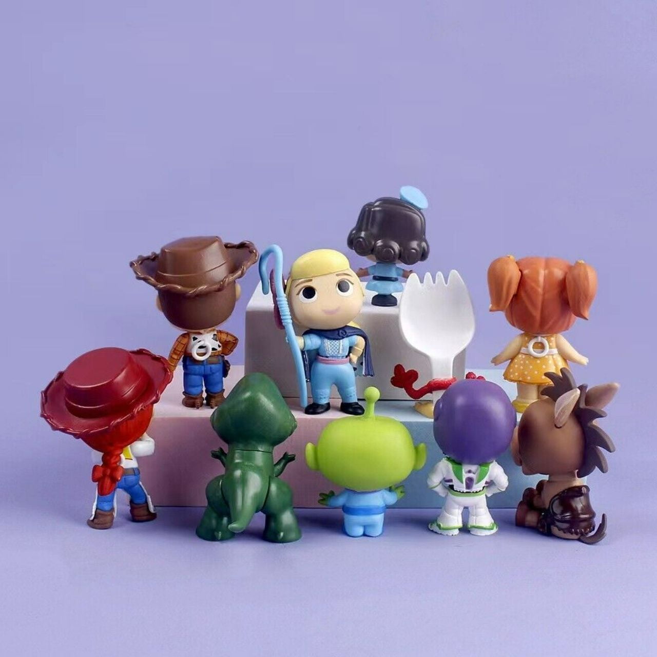 Toy Story 4 Action Figure Set – 10 PCS Woody, Buzz Lightyear, Jessie & Friends Kids Gift Collection