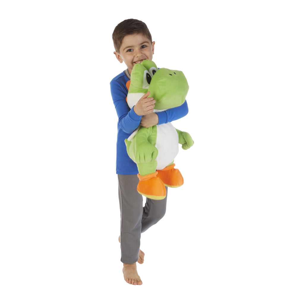 23" Super Mario Yoshi Plush Pillow Buddy – Soft Green Nintendo Character Cushion for Kids