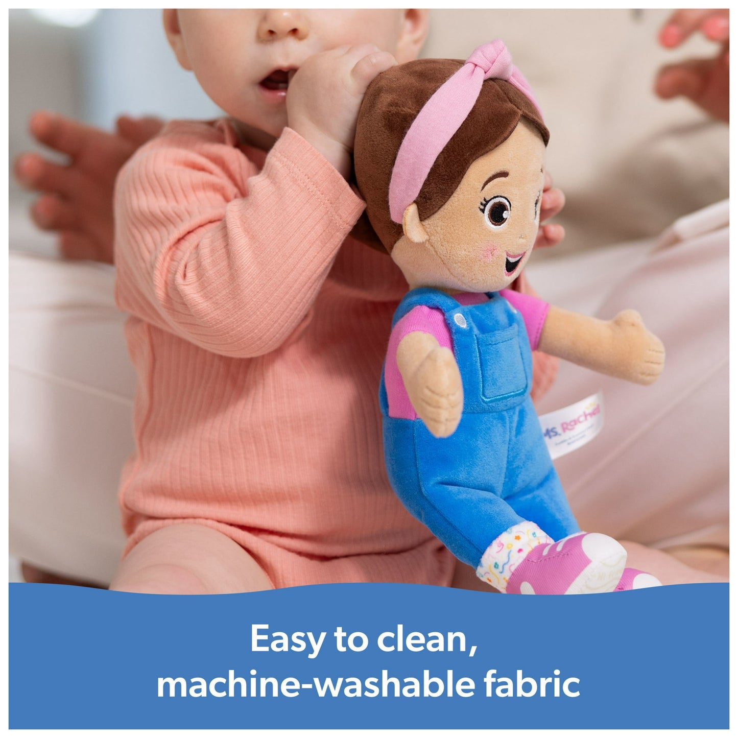 Soft Baby Learning Plush Doll – 11" Peekaboo & Clapping Developmental Toy for Infants & Toddlers