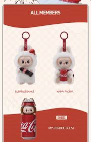 6 PCS Authentic Coca Cola Labubu Plush Toy Set – Limited Edition Collectible Dolls