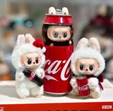 6 PCS Authentic Coca Cola Labubu Plush Toy Set – Limited Edition Collectible Dolls