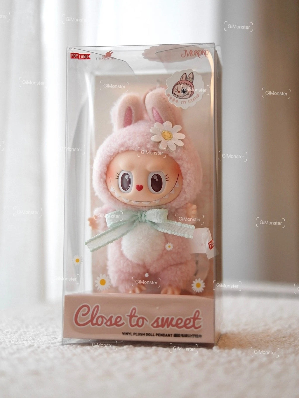 Pop Mart Labubu Mokoko Close to Sweet Small Plush Doll Pendant (7 Inch / 18cm)