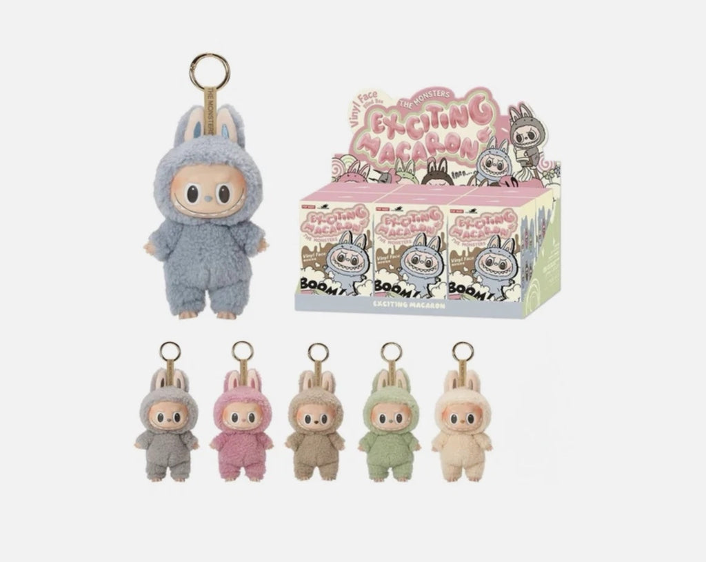Authentic PopMart Labubu The Monsters Macaron Plush Figure – Cute Collectible Doll Toy