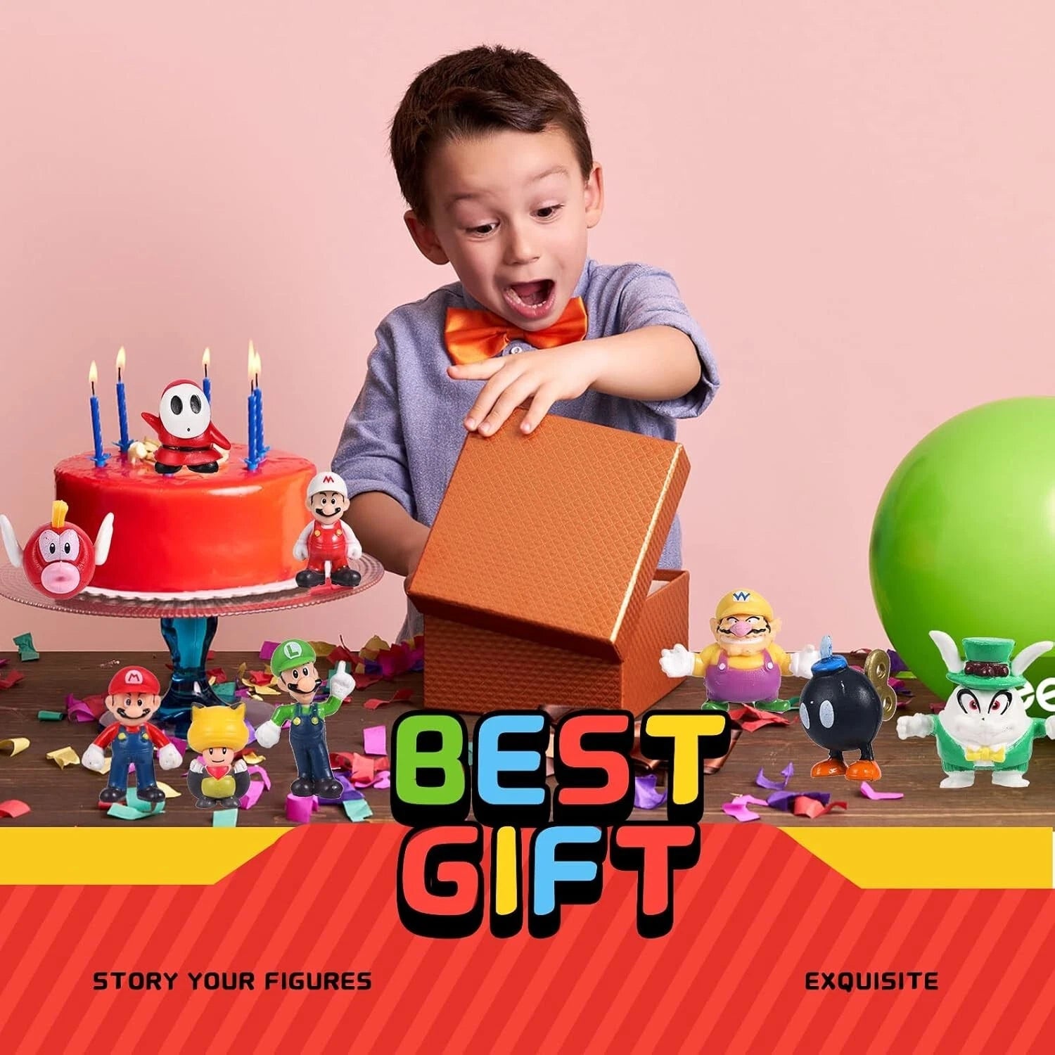 48PCS Super Mario Bros PVC Action Figures Set – Mini Collectible Toys & Model Dolls for Kids & Fans