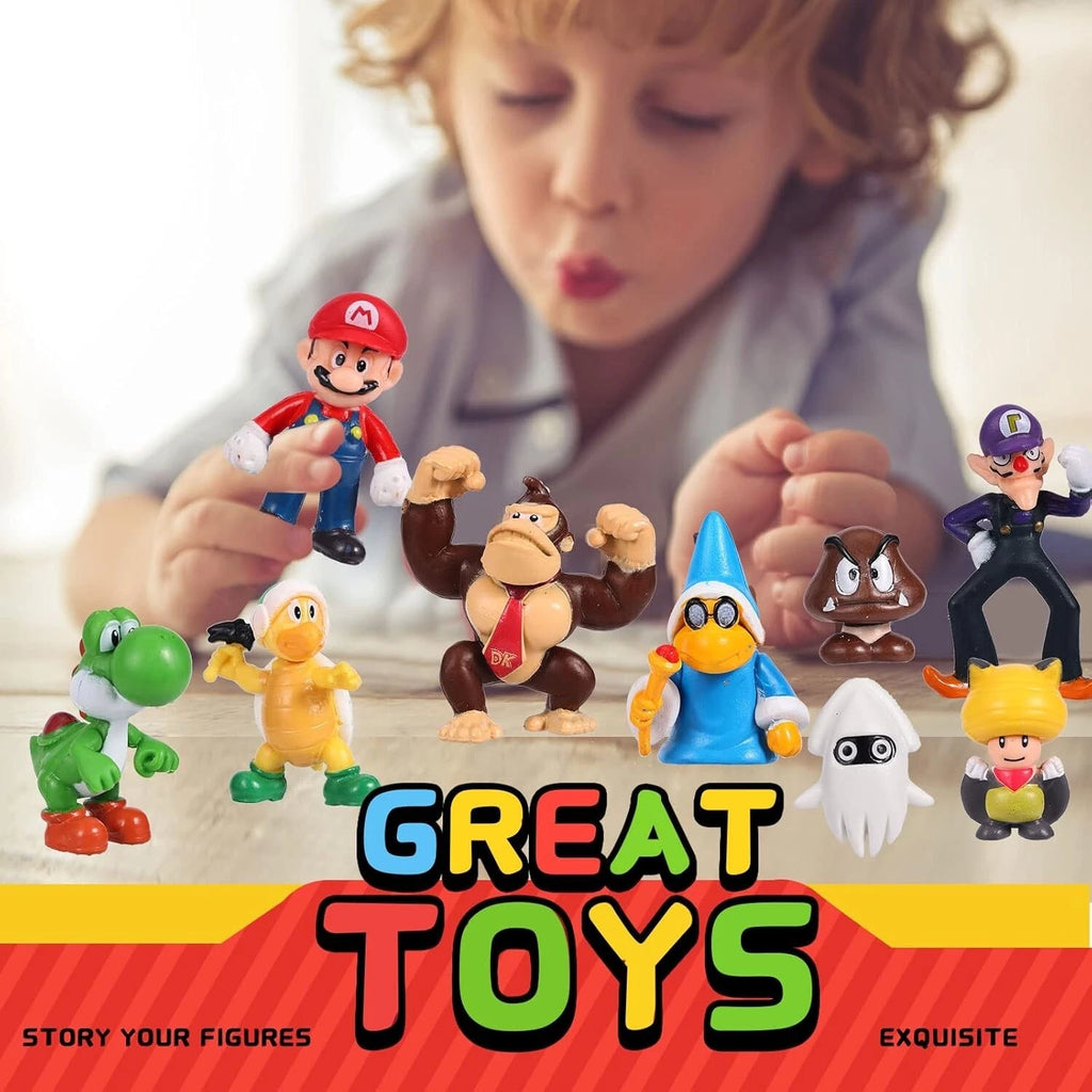 48PCS Super Mario Bros PVC Action Figures Set – Mini Collectible Toys & Model Dolls for Kids & Fans