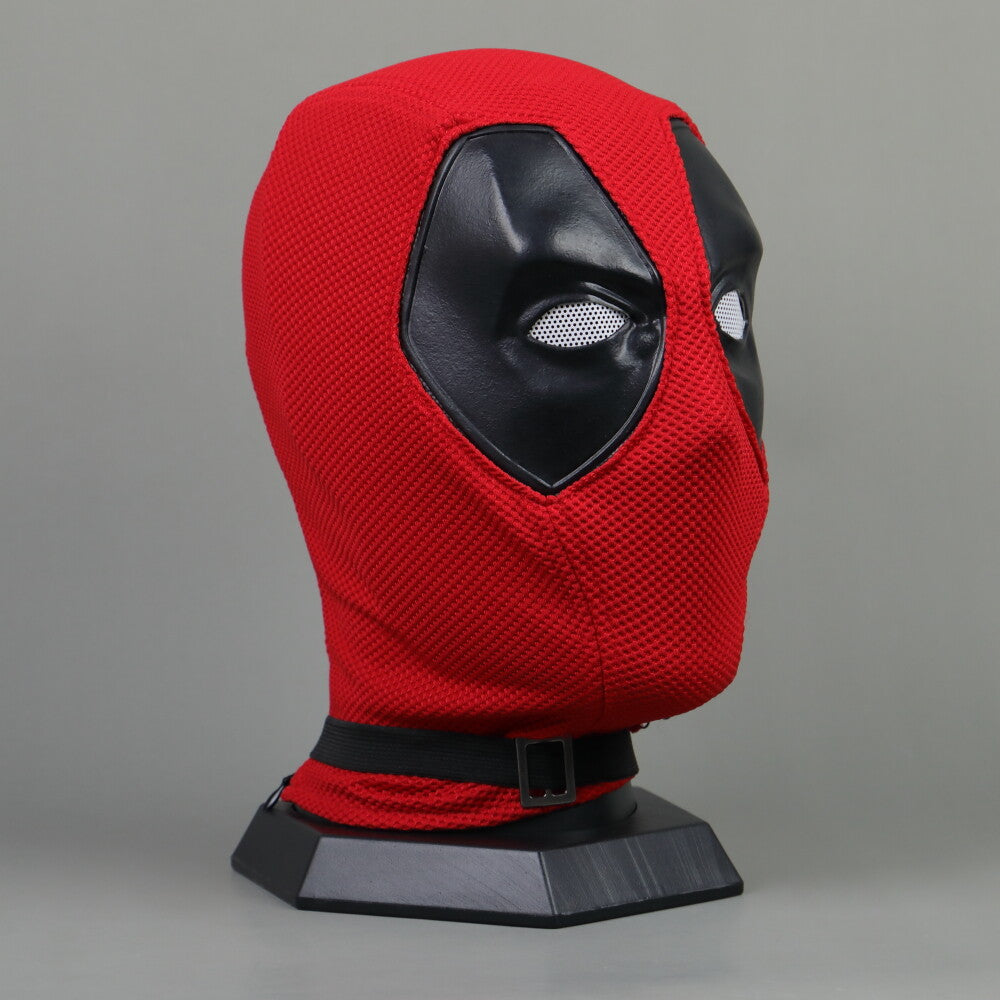 Deadpool Full Face Knit Mask – High-Quality Breathable Cosplay Helmet with Clear Vision