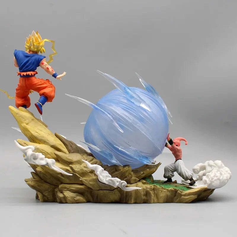 Dragon Ball Z Son Goku vs Majin Buu Statue – 9" Collectible GK Action Figure Toy
