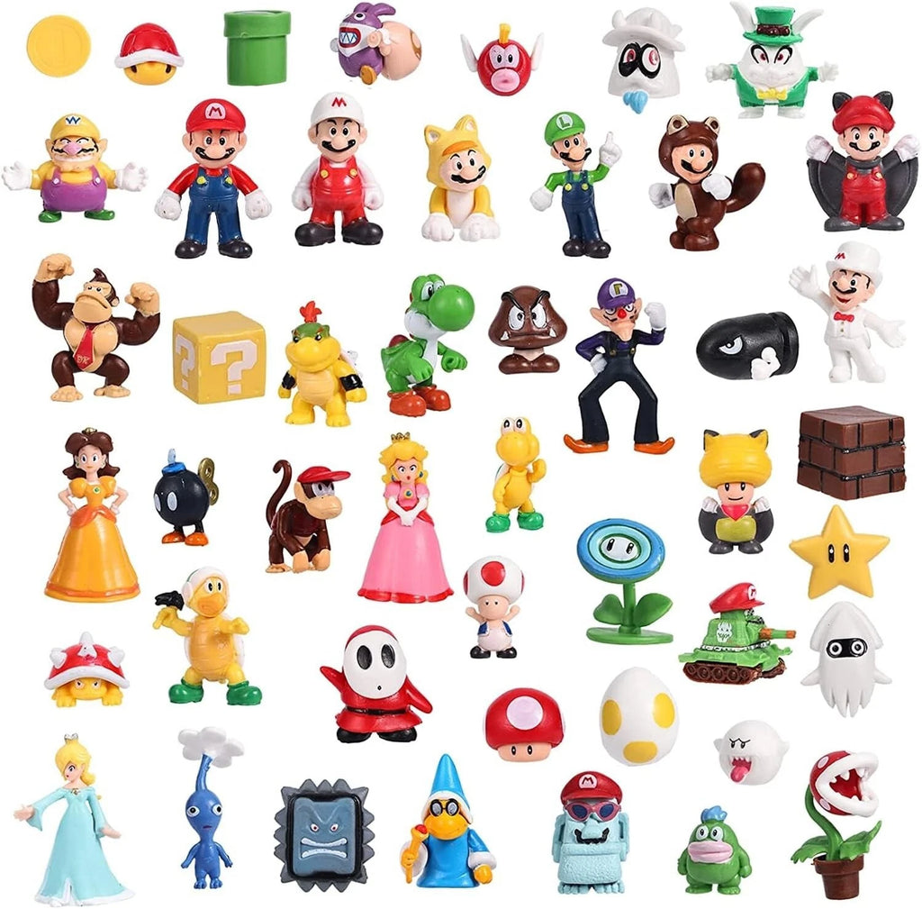 48PCS Super Mario Bros PVC Action Figures Set – Mini Collectible Toys & Model Dolls for Kids & Fans