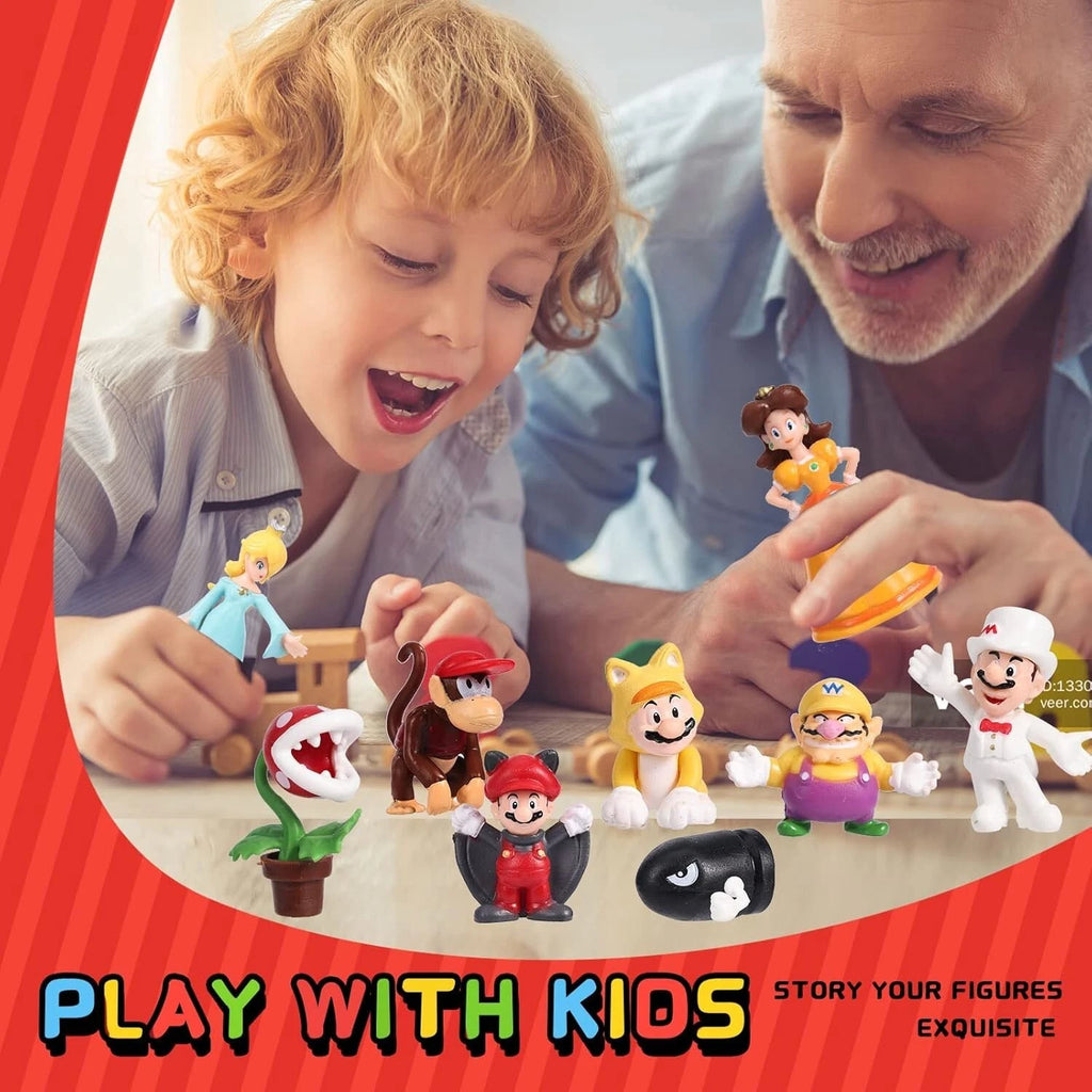 48PCS Super Mario Bros PVC Action Figures Set – Mini Collectible Toys & Model Dolls for Kids & Fans