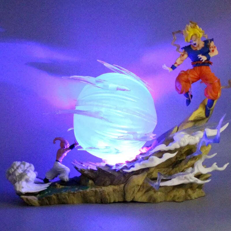 Dragon Ball Z Son Goku vs Majin Buu Statue – 9" Collectible GK Action Figure Toy