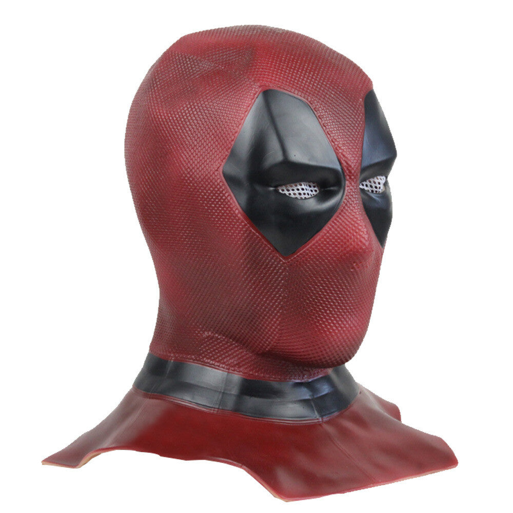 Deadpool Full Face Latex Mask – Realistic Cosplay Helmet for Halloween & Costume Parties