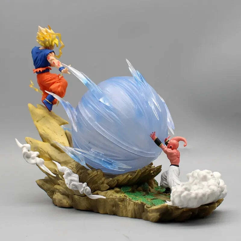 Dragon Ball Z Son Goku vs Majin Buu Statue – 9" Collectible GK Action Figure Toy