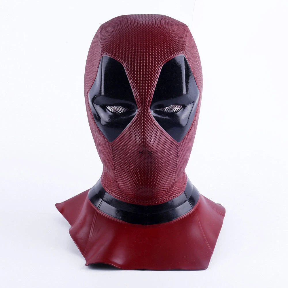 Deadpool Full Face Latex Mask – Realistic Cosplay Helmet for Halloween & Costume Parties
