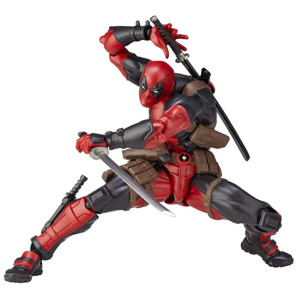Deadpool Action Figure – Fully Movable Collectible Model Toy with Replacement Accessories & Gift Box