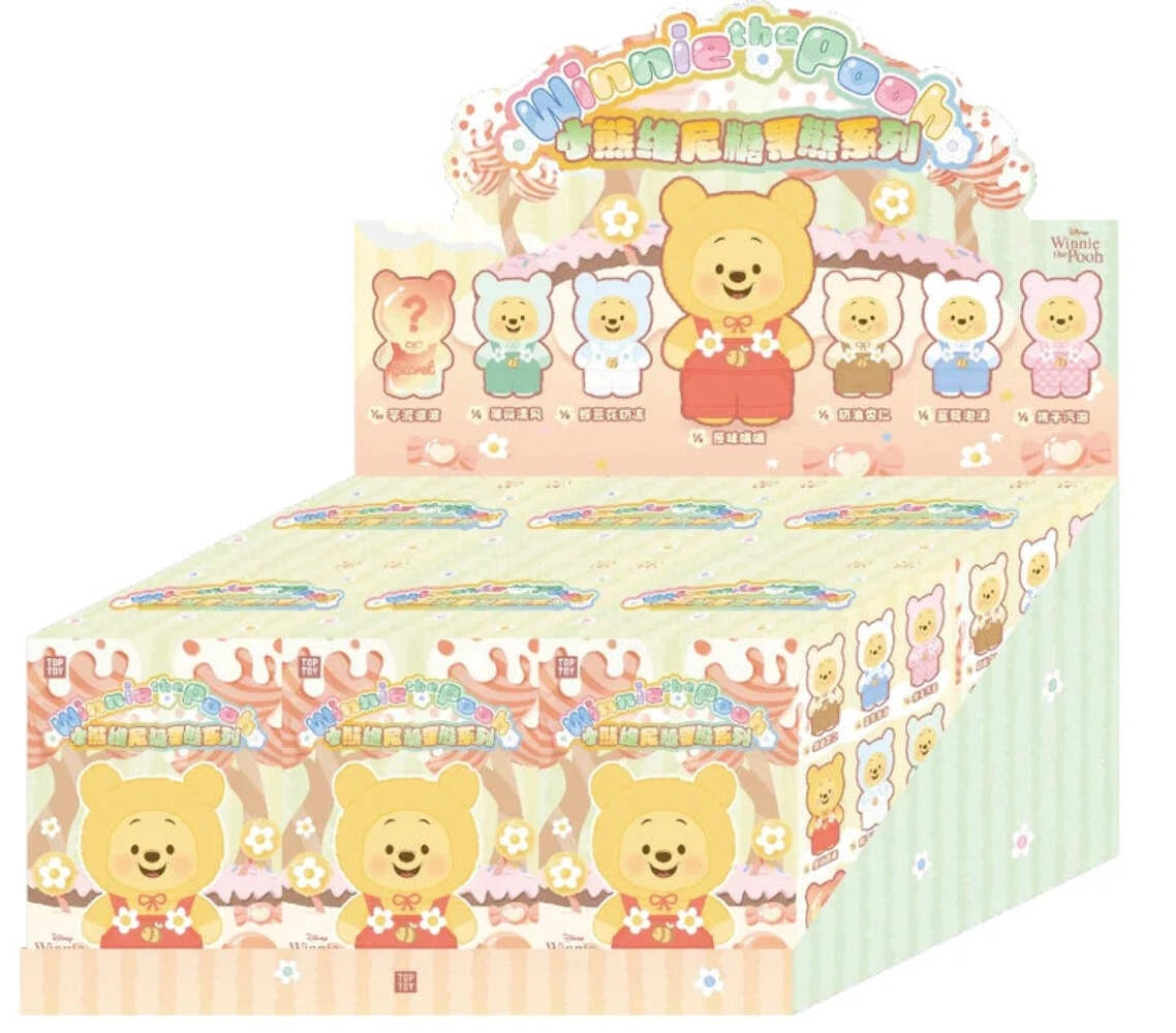 Authentic Popmart Winnie the Pooh Labubu Plush Toy Set – Limited Edition Collectible Dolls