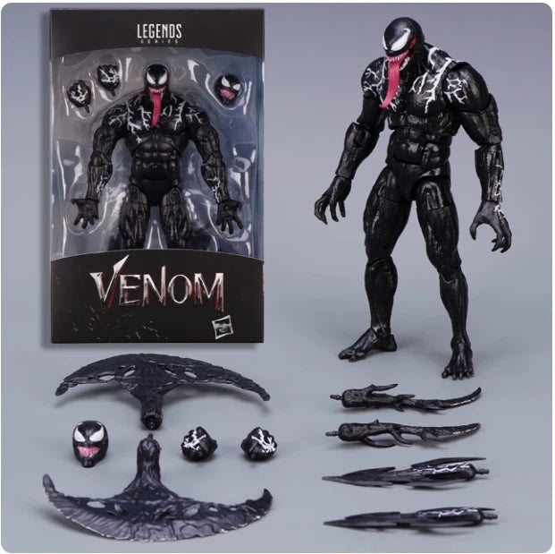 Marvel Legends Venom 6-Inch Collectible Action Figure – Premium Design with 3 Accessories