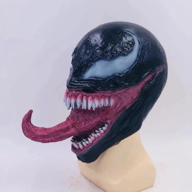 Venom Full Face Mask – Latex Cosplay Prop for Halloween & Parties