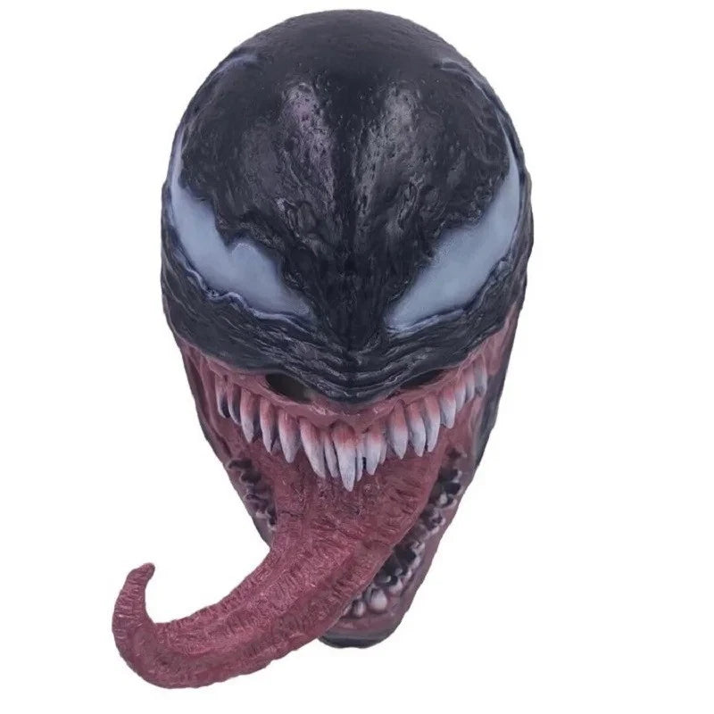Venom Full Face Mask – Latex Cosplay Prop for Halloween & Parties