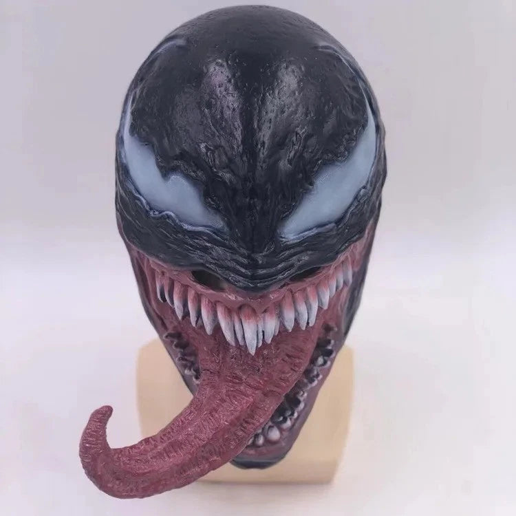 Venom Full Face Mask – Latex Cosplay Prop for Halloween & Parties