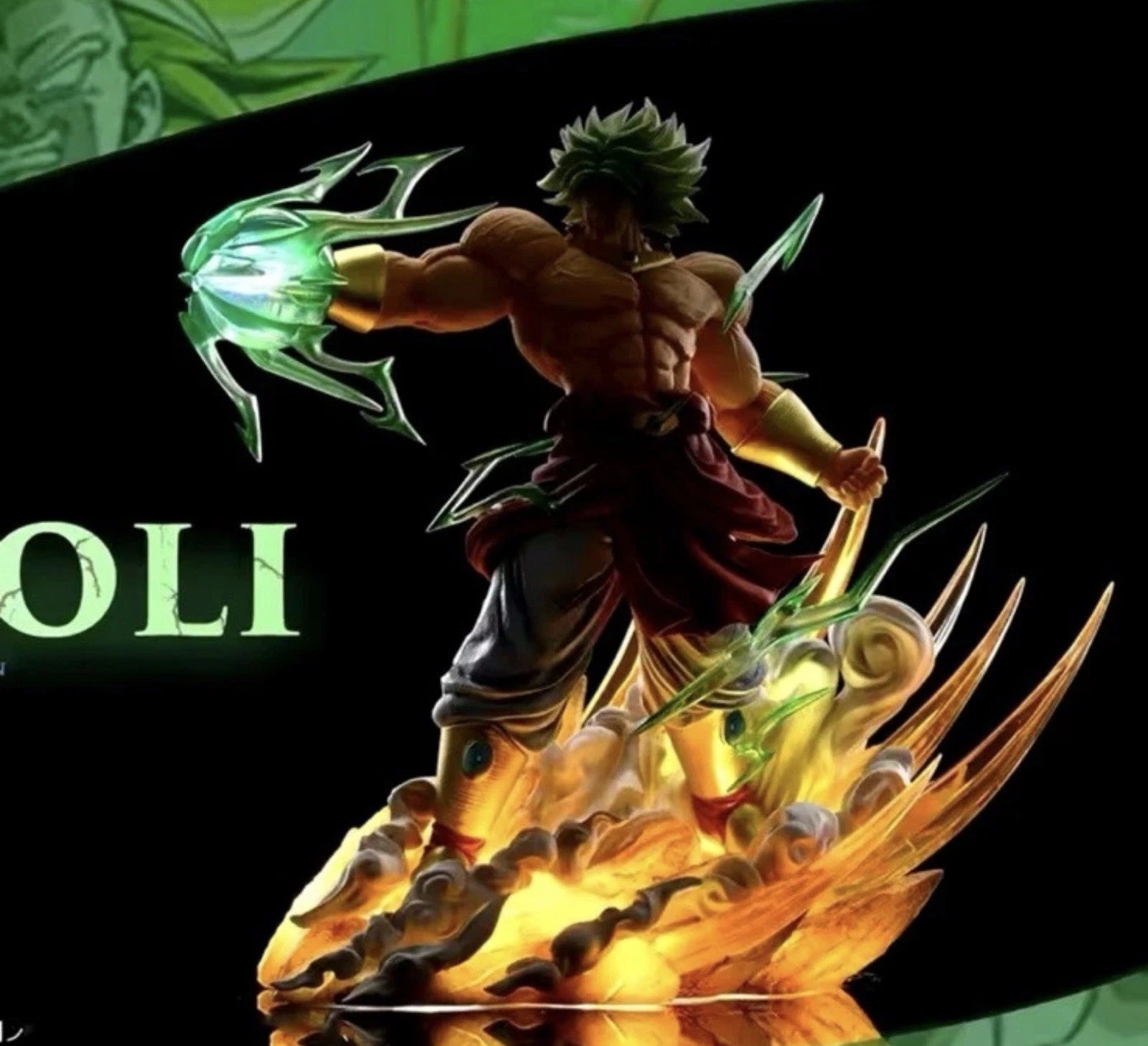 Dragon Ball Z Broly vs Goku Figure – 8" Collectible Anime Battle Statue with Box