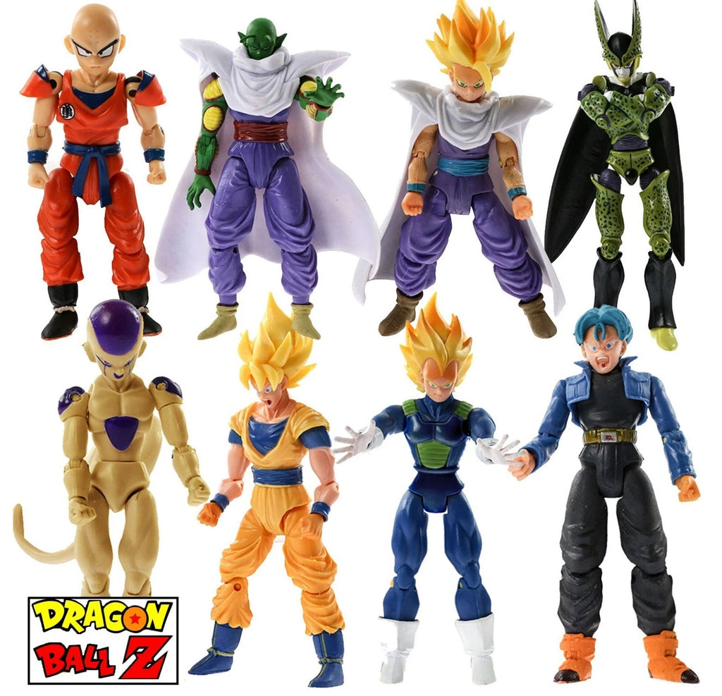 Dragon Ball Z Action Figures Set – 8PCS Movable Joint Collectible Toys for Kids & Fans