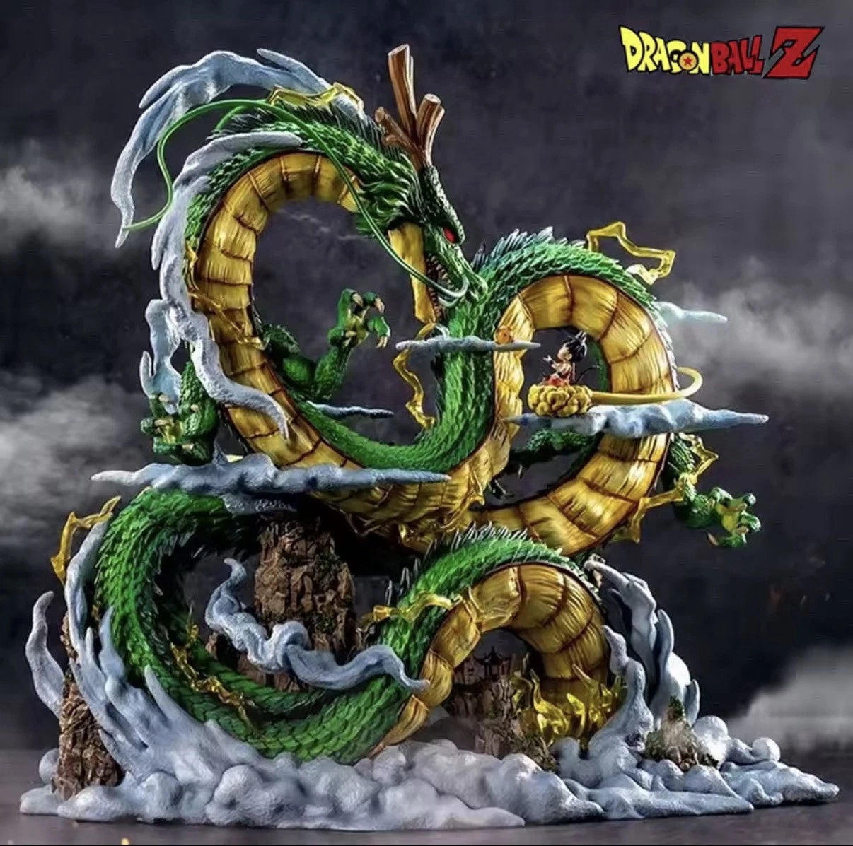 Dragon Ball Z Shenron & Son Goku Figure – 8.7" PVC Collectible Anime Statue with Box