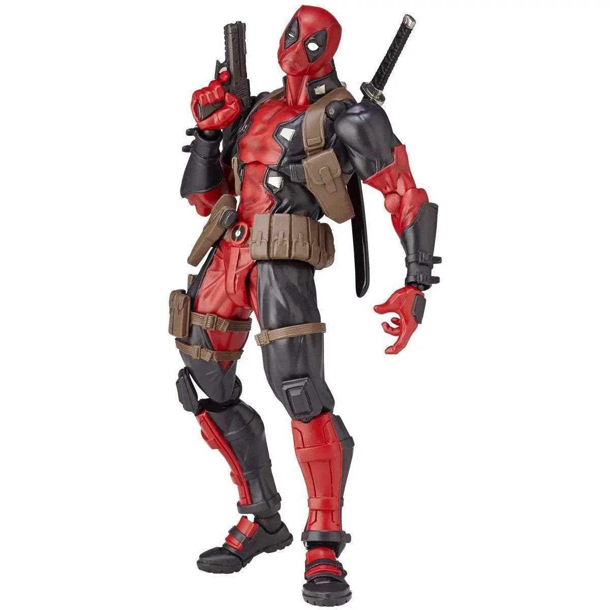 Deadpool Action Figure – Fully Movable Collectible Model Toy with Replacement Accessories & Gift Box